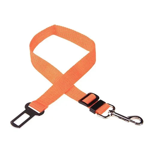 Adjustable Pet Car Seat Belt  With Clip Safety Lever