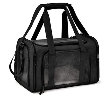 pet travel carry bag black
