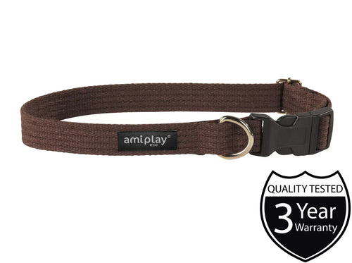Ami Play Cotton Adjustable Durable Dog Collar Large