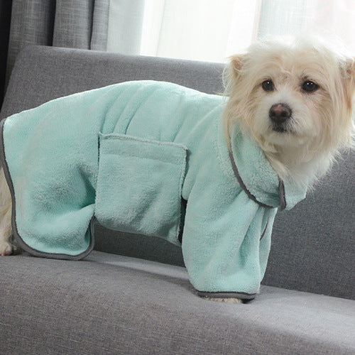 microfibre pet drying bathrobe