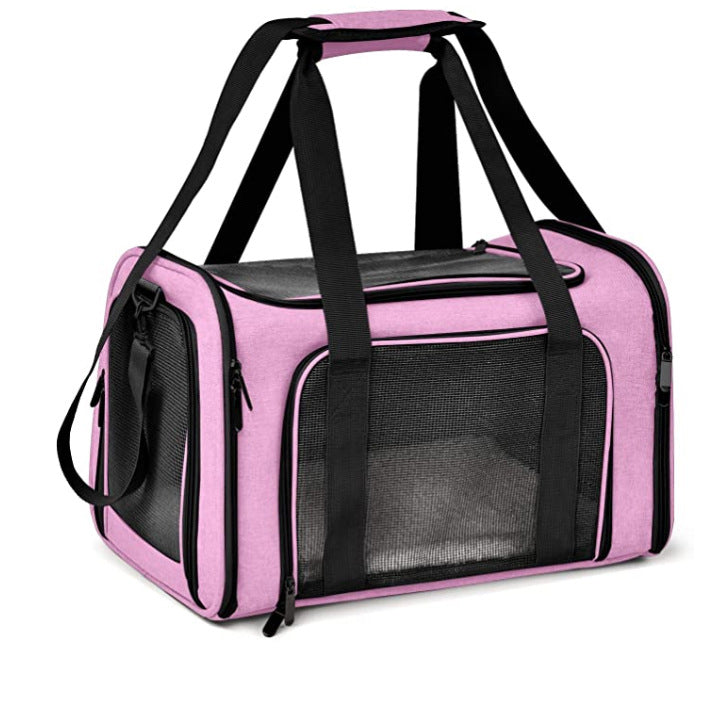 pet travel carry bag purple