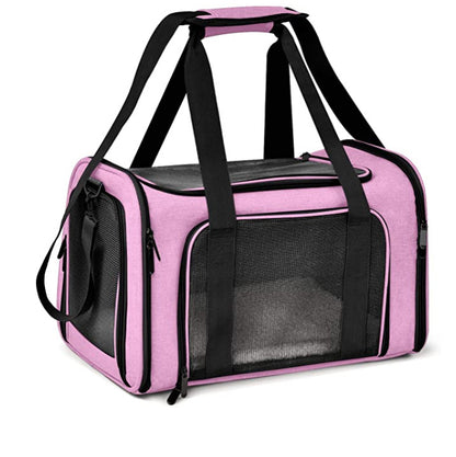 pet travel carry bag purple