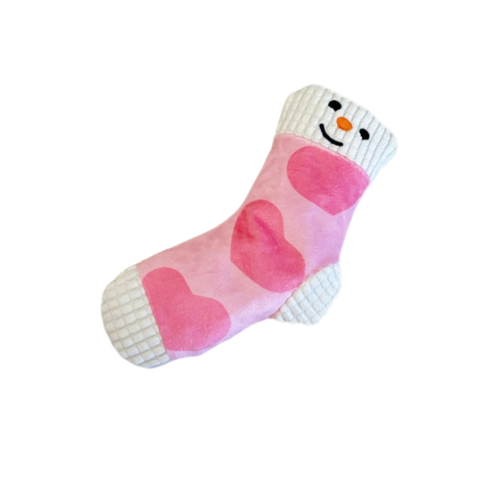 Plush Snuffle Sock Toy with Squeaker