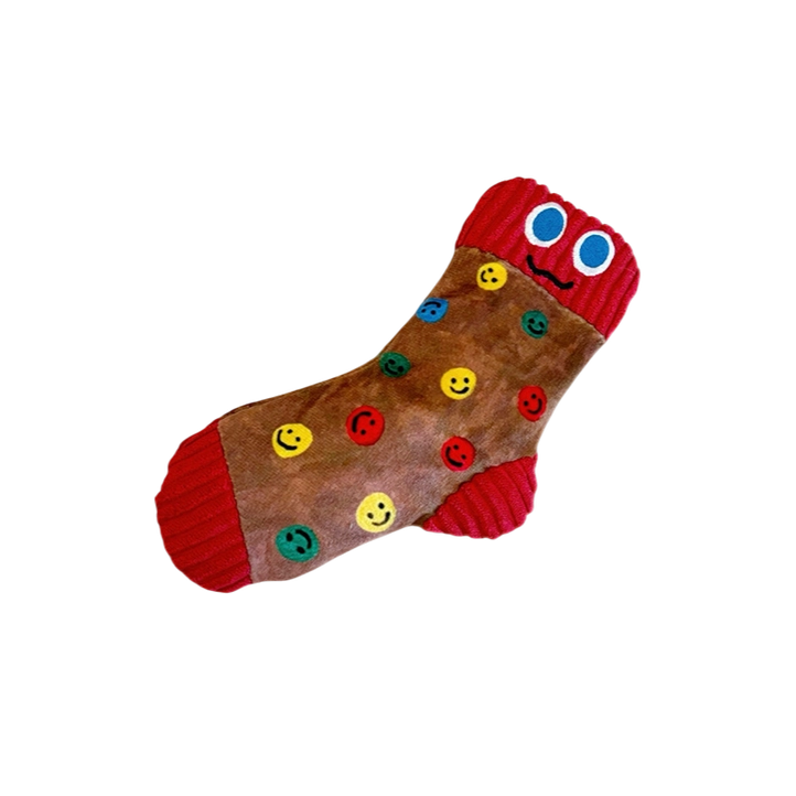 Plush Snuffle Sock Toy with Squeaker