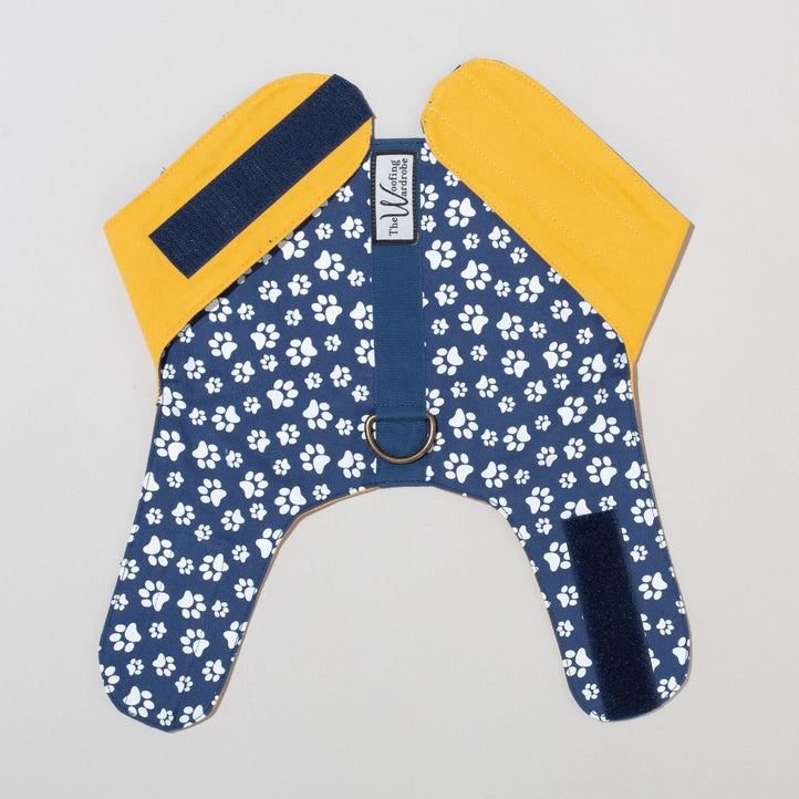 Reversible Organic Cotton Dog Harness - the York